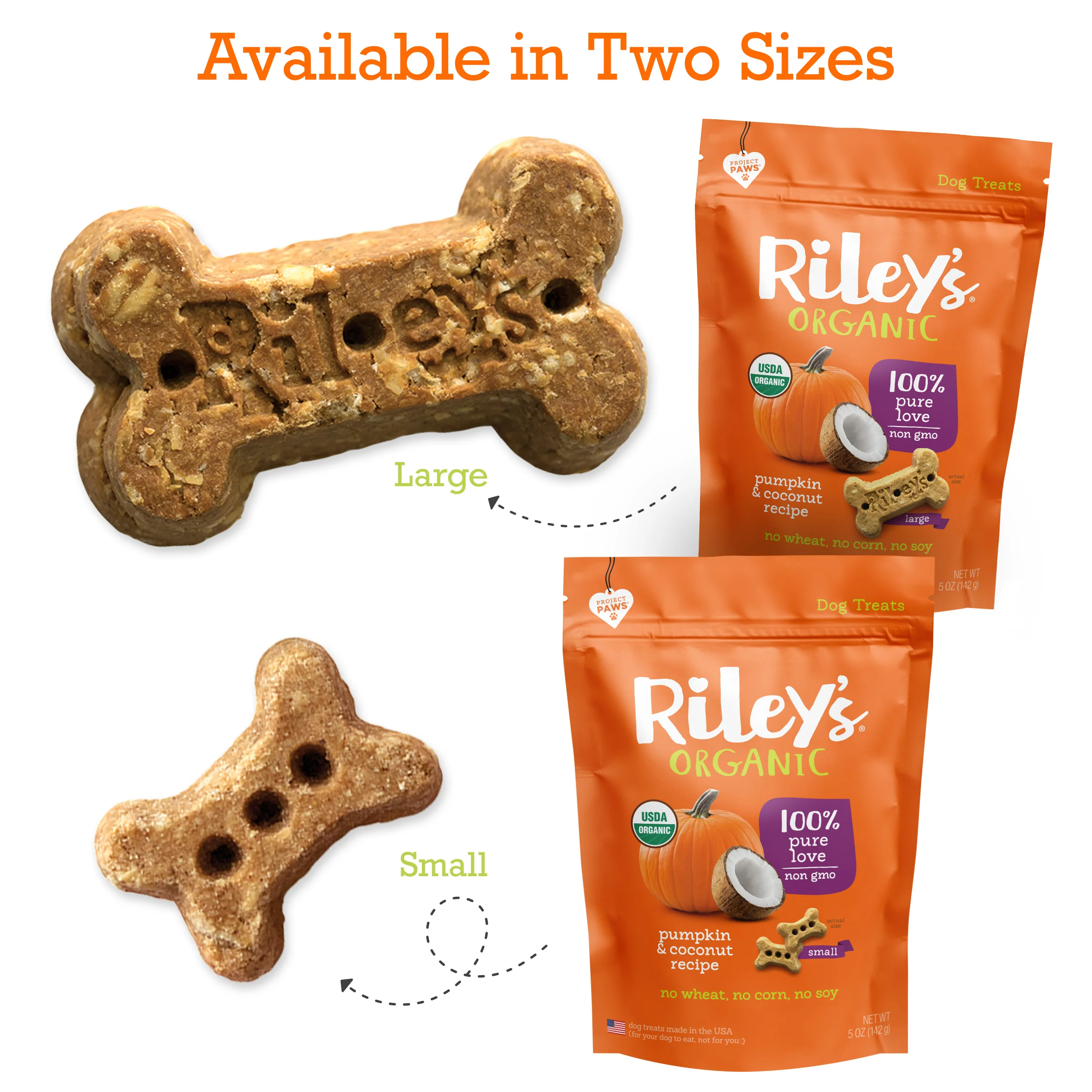 Organic Pumpkin & Coconut Baked Biscuits - Small Bone (5oz) - Image 5