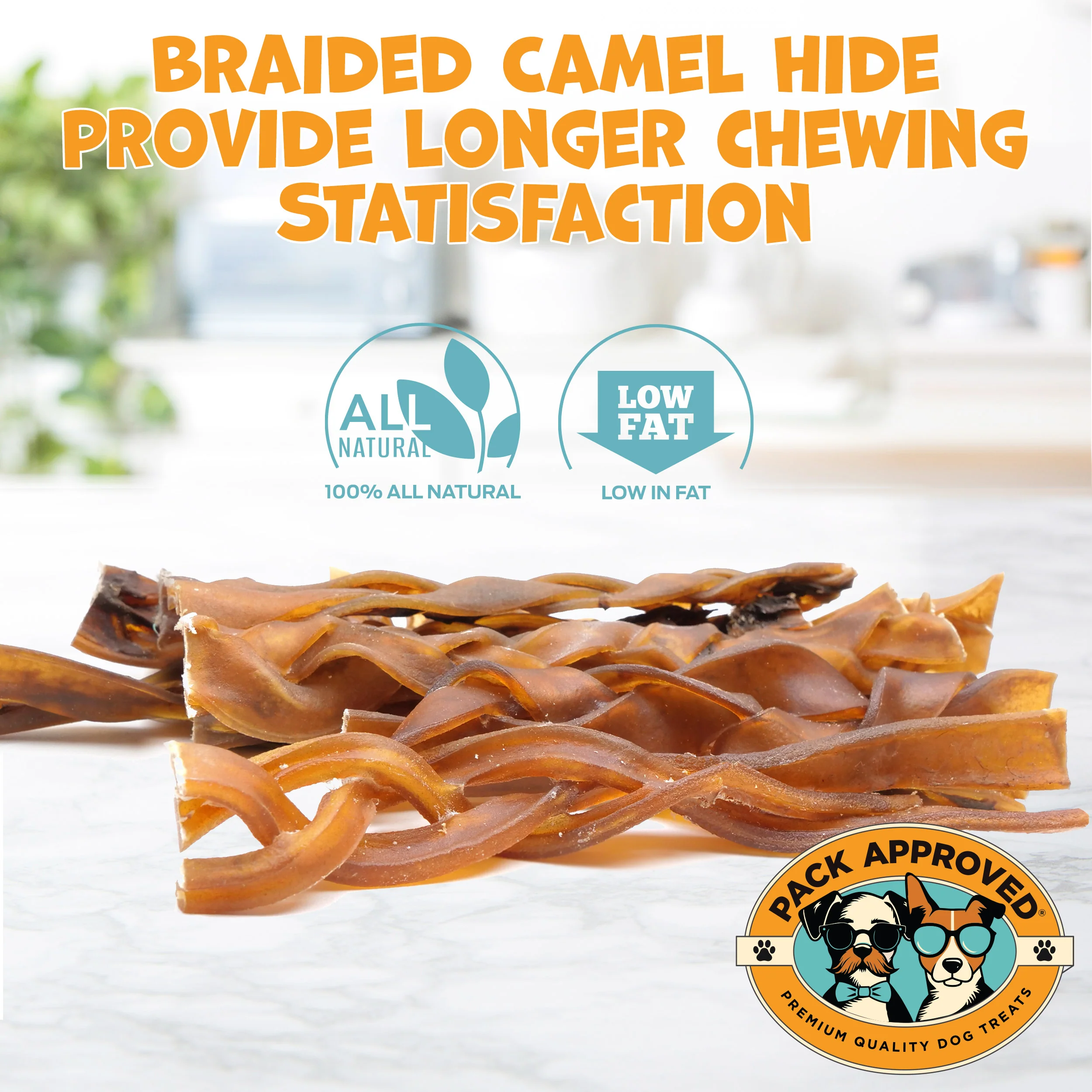 Pack Approved 6" Braided Camel Sticks (10ct) - Image 5