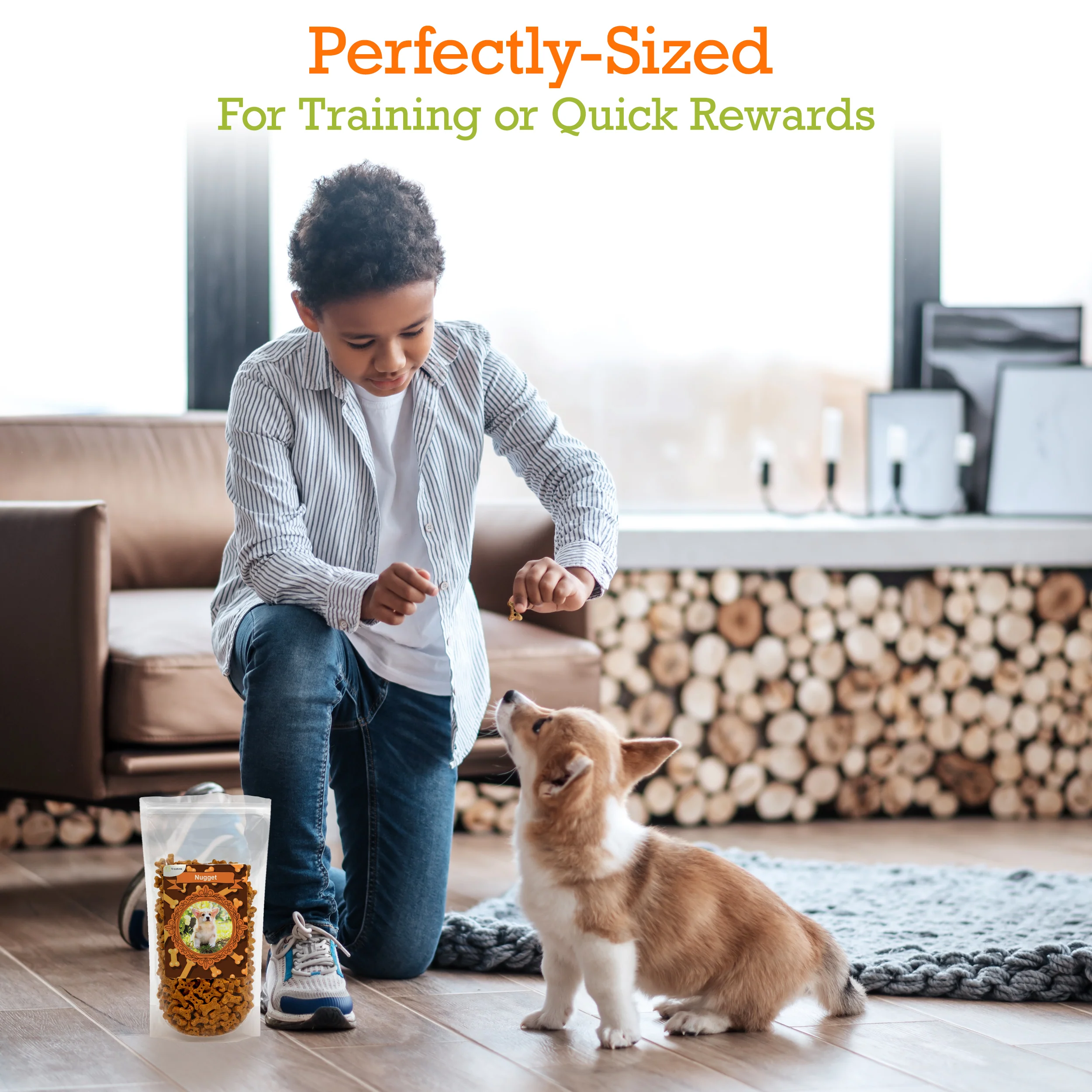 Personalized Peanut Butter & Molasses Small Bone Biscuits (12oz) - Image 4