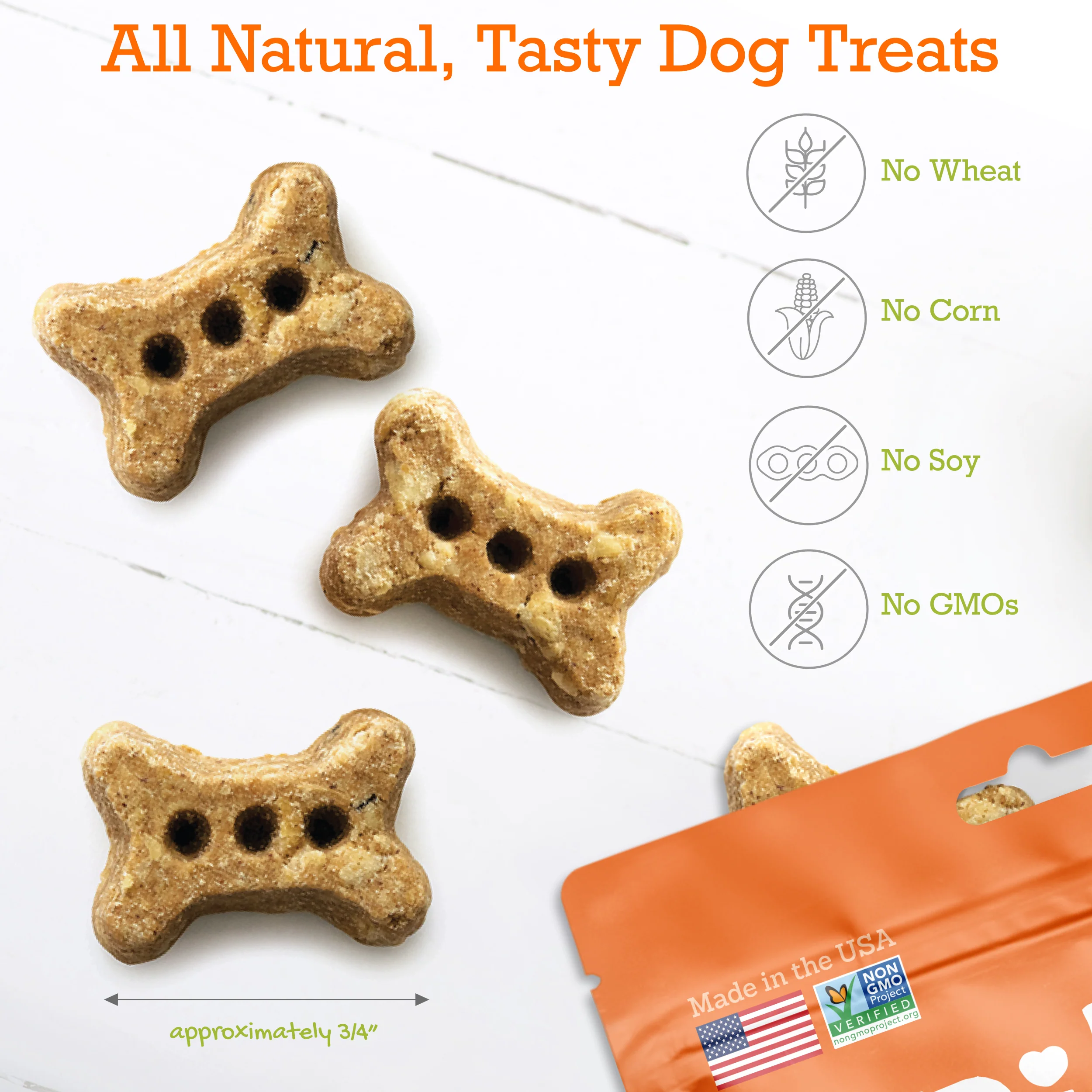 Apple Baked Biscuits Small Bone 12oz - Image 3