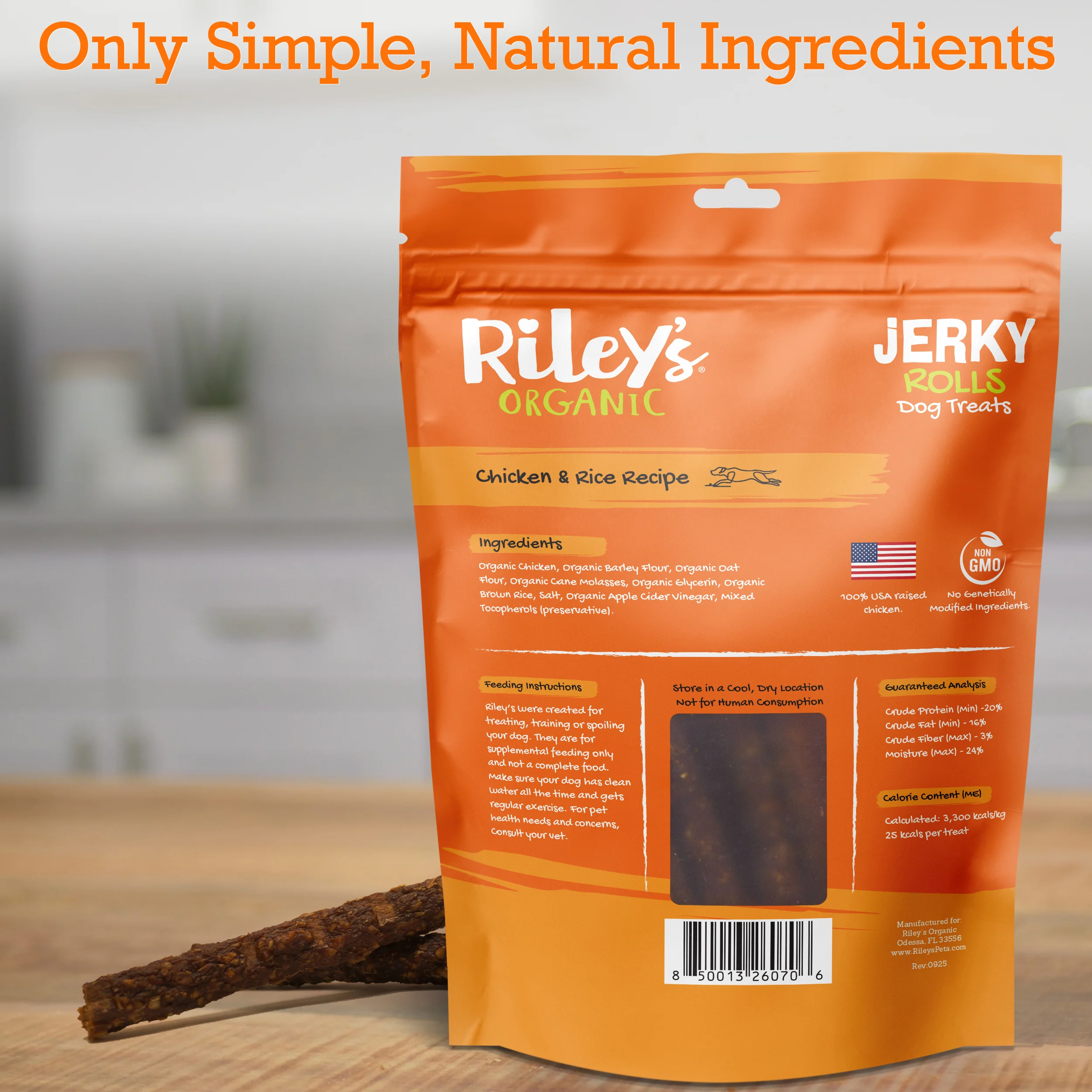 Riley’s Chicken & Rice Jerky Rolls (10oz) - Image 7